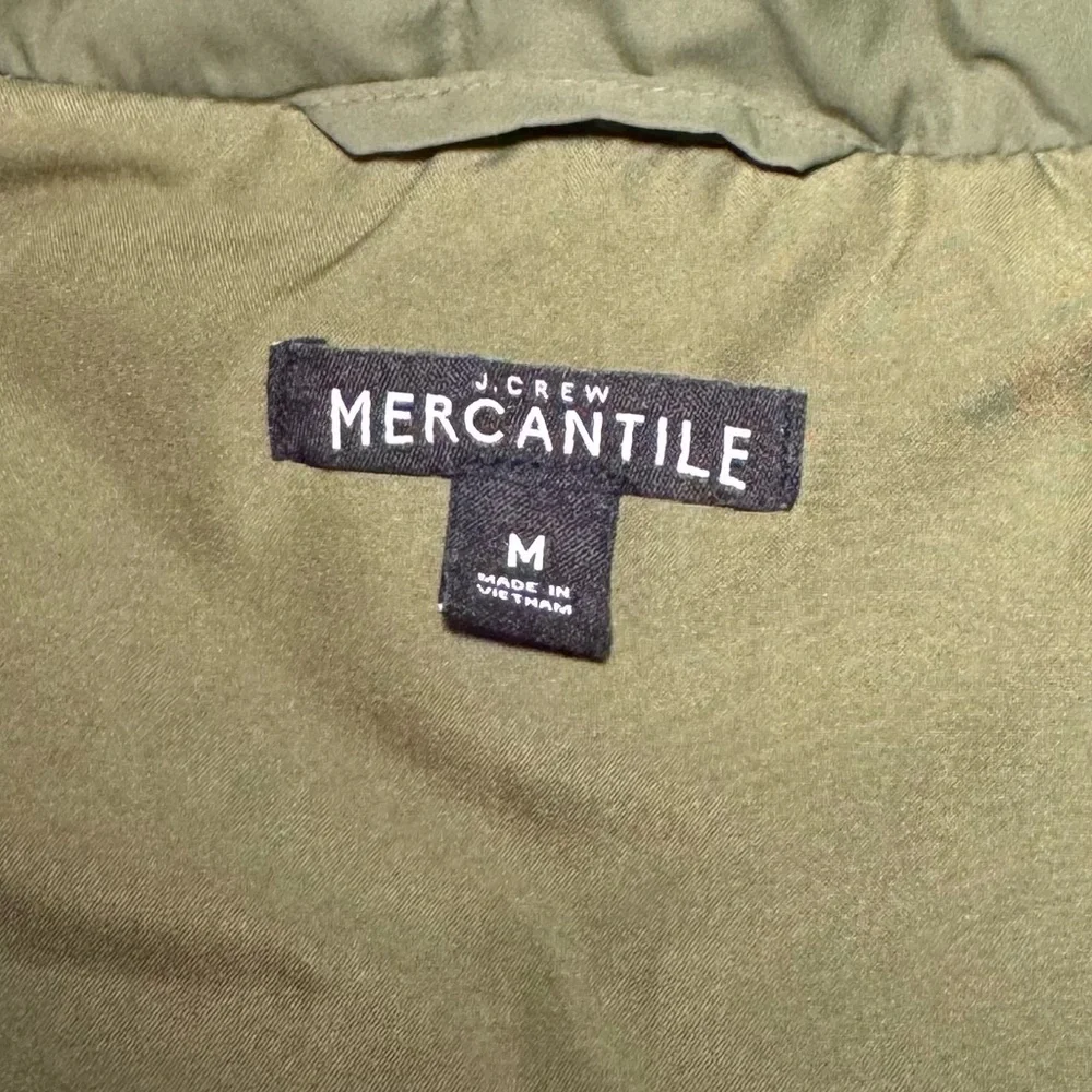 J. Crew Mercantile Quilted Puffy Vest Size M - Picture 6 of 9